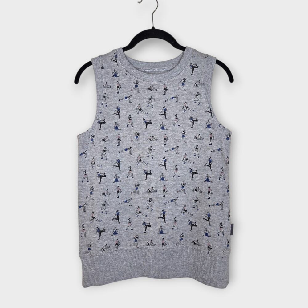 Oiselle Sleeveless Sweatshirt Running Stretching Print Women's XS